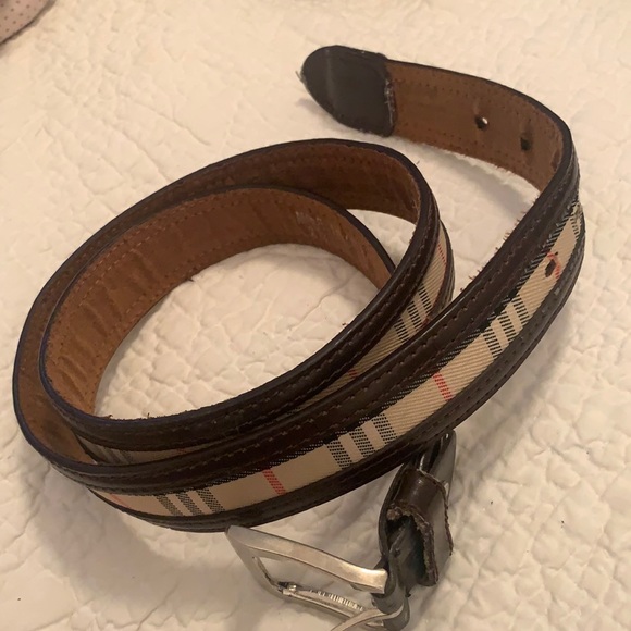 Vintage Leather and Canvas Belt - Picture 3 of 10